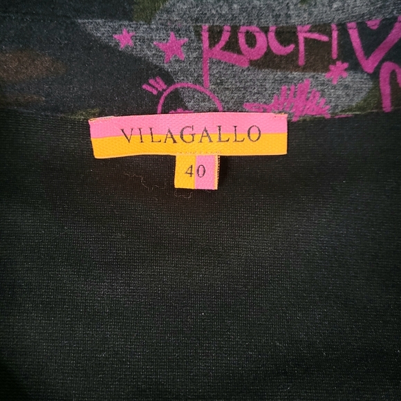 Vilagallo Camouflage Shirt Dress Size 40 Medium Green Pink Belt Button-Down RARE - Picture 7 of 12